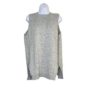 Lumiere Womens‎ Vest Sweater Sleeveless Pullover Cross Back Gray Size Small
